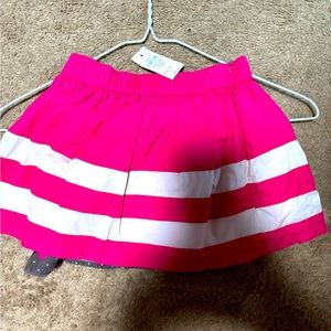 GAP NEW pink and white skirt